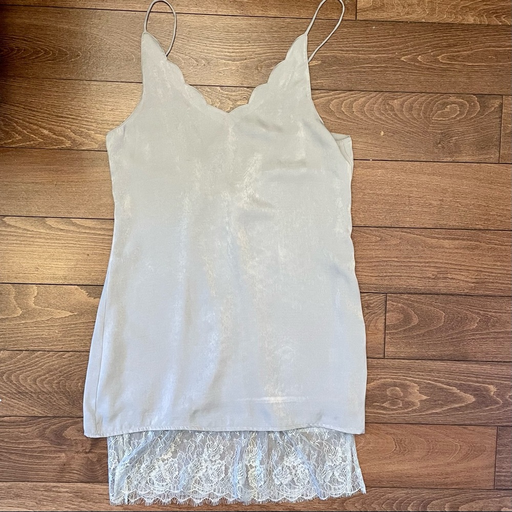 Ecru Lab Dainty Slip Lace Dress